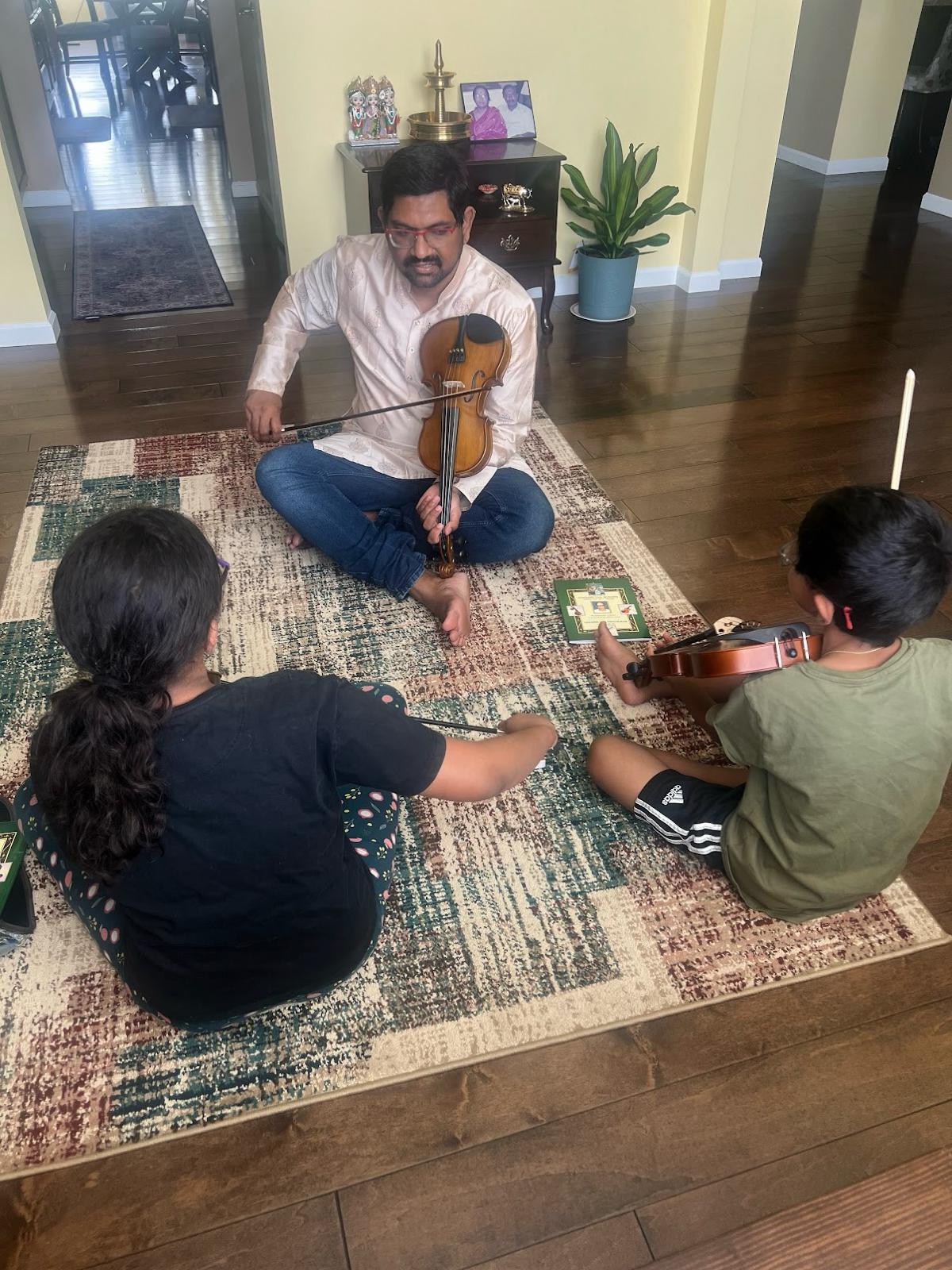 Teaching violin